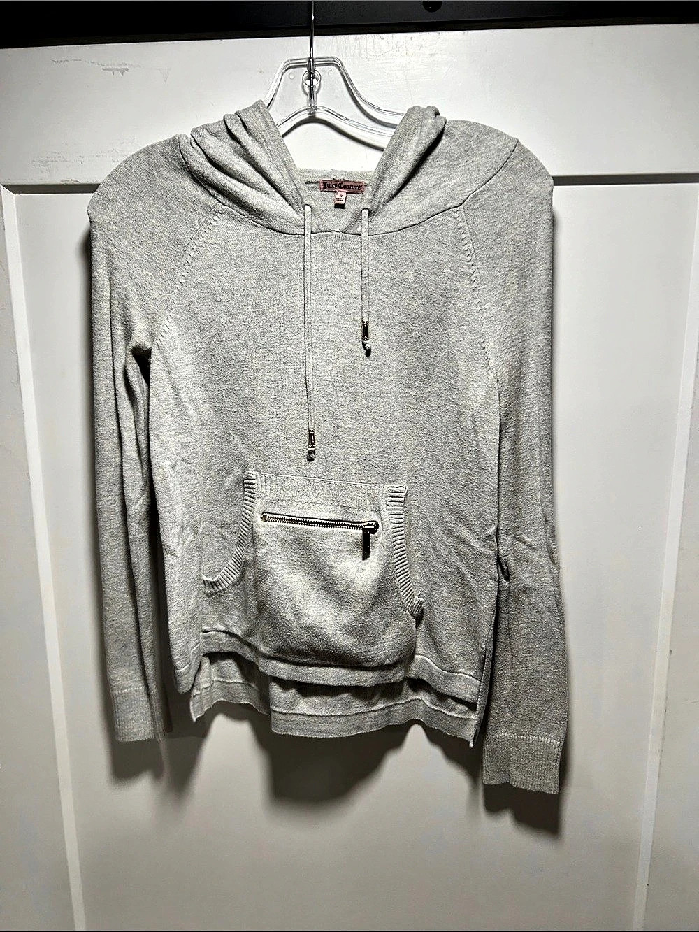 Juicy Couture Gray Zip-Up Hoodie Size Small